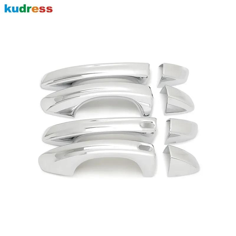 Door Handle Cover Trim For Volkswagen VW Teramont Atlas 2017-  2024 Chrome Car Side Handles Catch Cap Shell Accessories