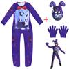 Fancy Halloween Costume for Kids Five Nights Freddyed Jumpsuit Cosplay Nightmare Bonnie Fnaf Freddy Anime Christmas Gift for K U