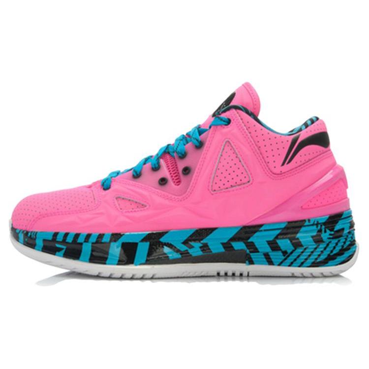 

new LiNing WOW 2 Return To School Flamingo Non-slip Lightweight Low-Top Basketball Shoes Men s Pink Blue Black 43.5