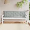 Garden Bench Cushions 2 Pcs Light Grey Melange 180 X 50 X 7 Cm Fabric