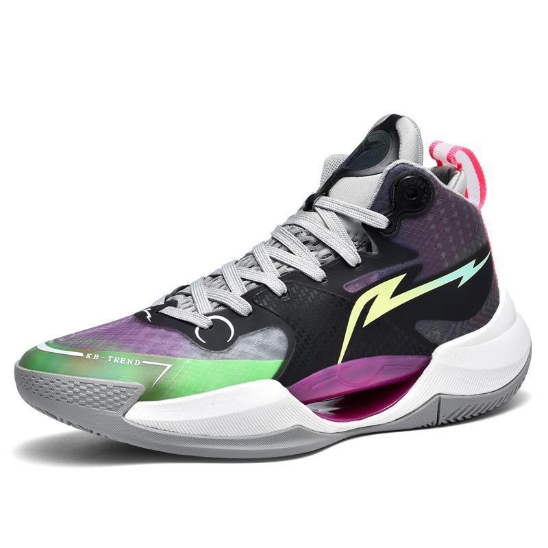 Kobe Basketball Shoes Men's and Women's Wade Mesh Breathable Shock Absorption Actual Combat High-top James Sneakers