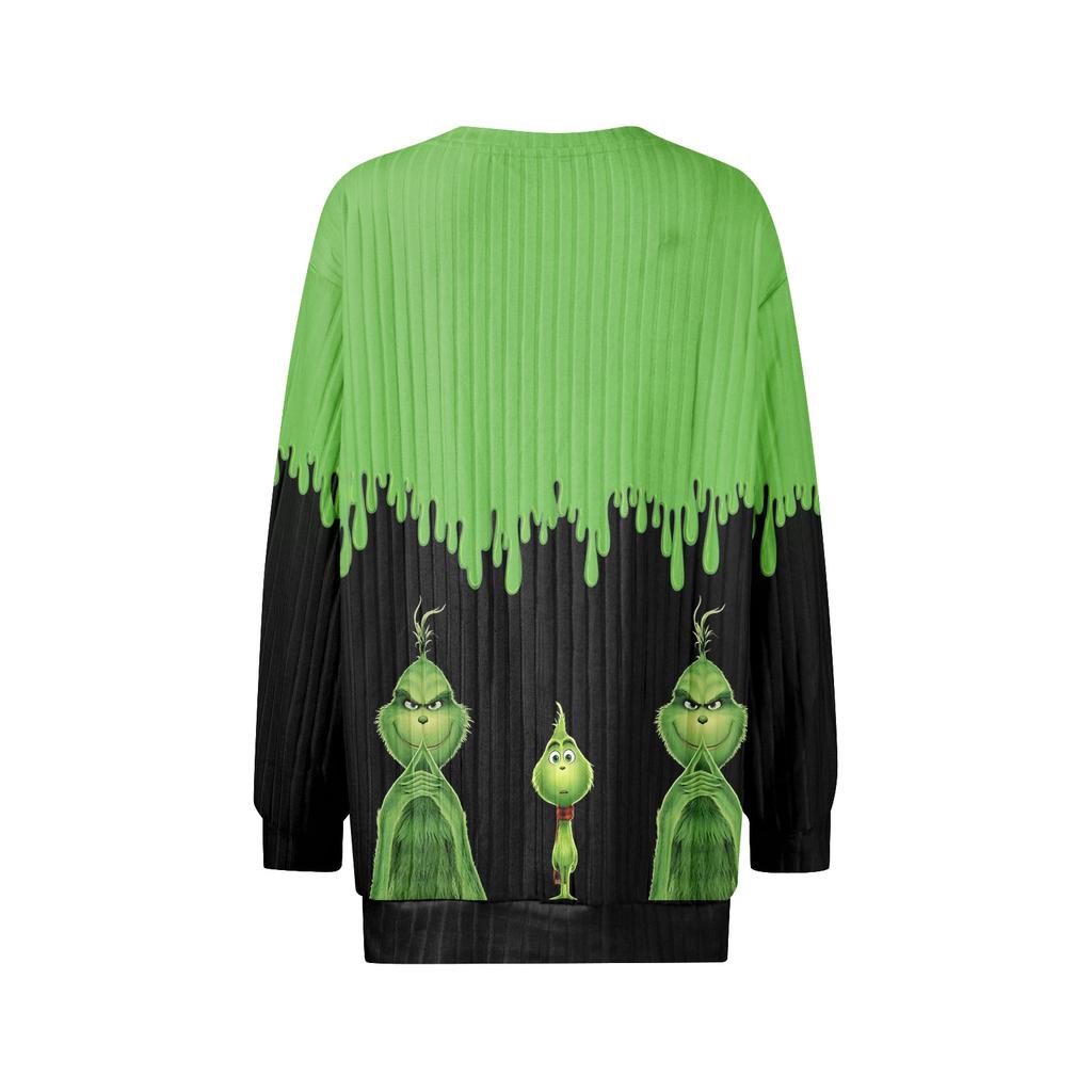 Women's Printed Lightweight Brushed-Cotton Round Neck Top