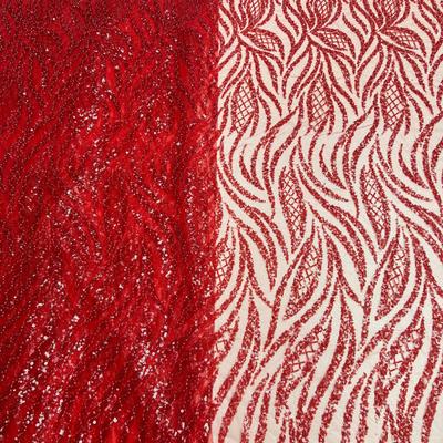 Luxuriöser afrikanischer Perlenstoff mit Pailletten, hochwertige Bräutigam-nigerianische Hochzeitskleid-Brautstickerei, französischer Tüll zum Nähen