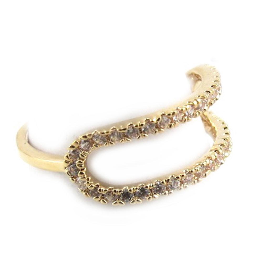 Gullbelagt giftering 'Sissi' hvitt gull - 6 mm