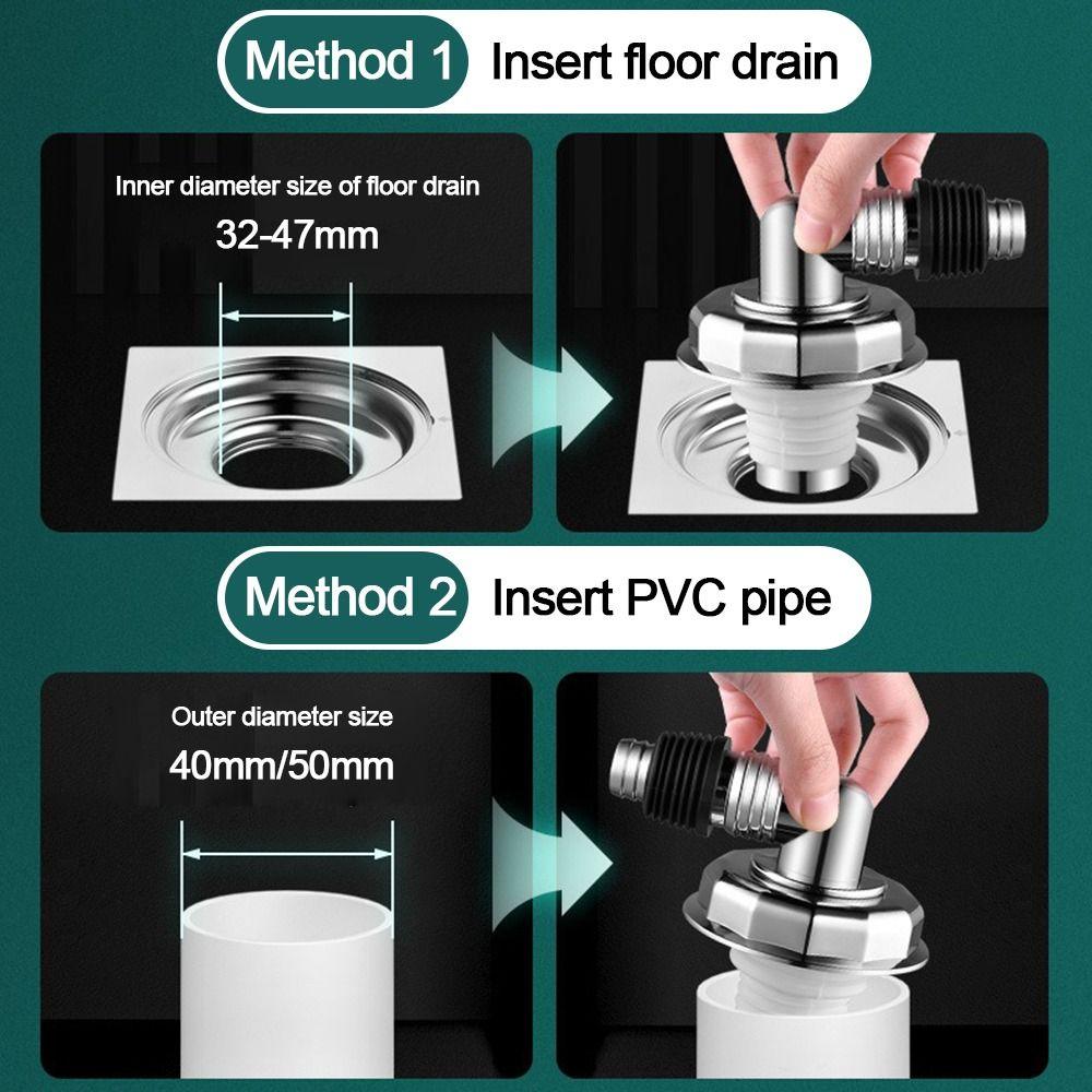 Anti odor Sink Drain Pipe Adapter Sealing Ring Multi-functional Dishwasher Water Pipe Connector Drainage Water Pipe Joint