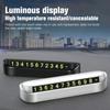 Luminous Car Temporary Parking Card Phone Number Hidden Stop Sign Card