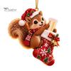 Gift Idea for Grandchildren Christmas Cute Animal Cash Ornament, 2D Flat Squirrel Fox Rabbit Dog Raccoon Teenagers Money Holder Acrylic Xmas