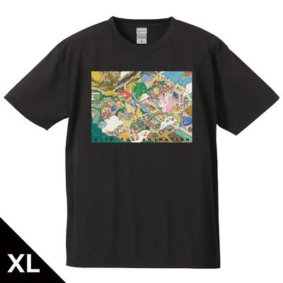 TV Anime THE Key Visual XL Size [azumaker] "CITY ANIMATION" T-shirt Ver.
