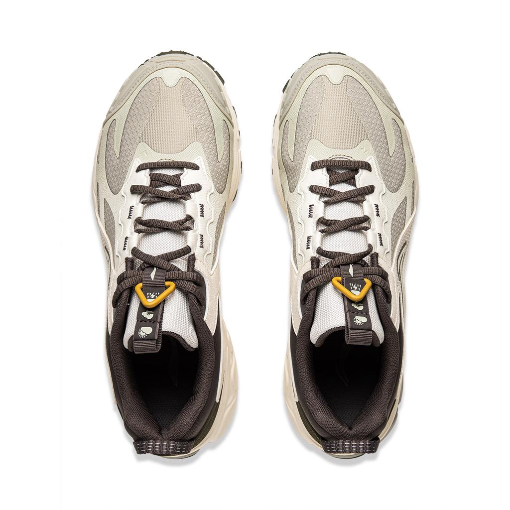 New LiNing Fuyao 2.0 Trail Anti Slip Wear Resistant Low Top Casual Running Shoes Men's Gray Green ARXU011-5