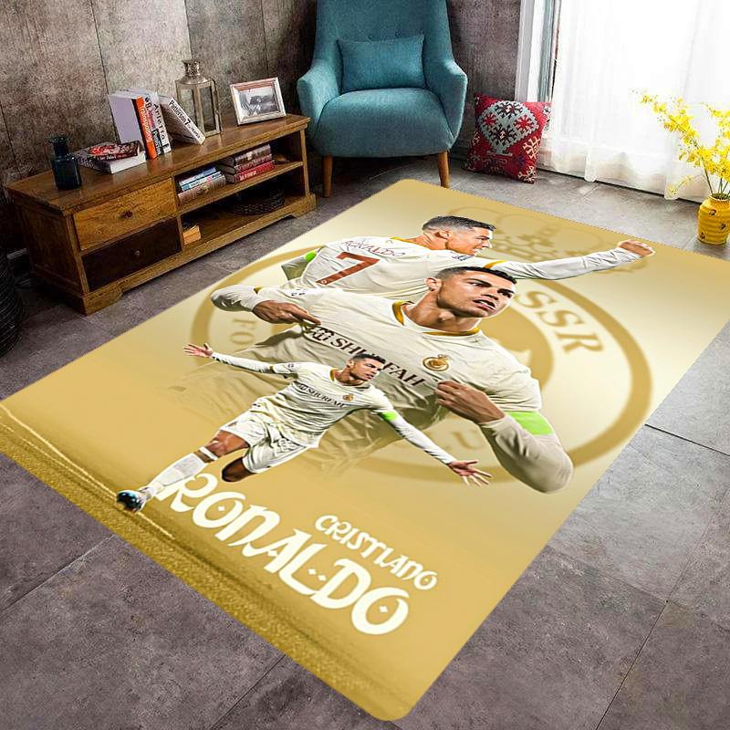 Cristiano Ronaldos Erbe Teppich Wohnzimmer- und Schlafzimmerteppiche Druck Schutzmatte Kunst Fußmatte