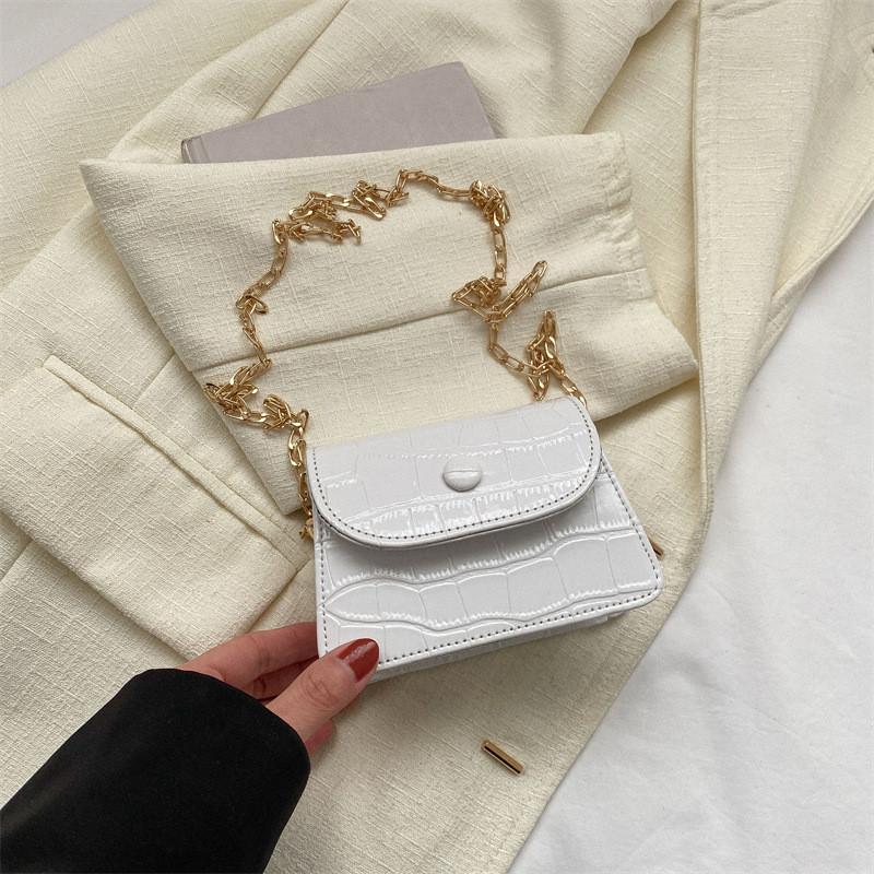 Trendy Chain Shoulder Bag For Women 2023 Summer Fashionable Small Pu Bag Stylish And Simple Crossbody