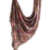Silk Printed Scarf Wrap Shawl Ethnic Style Marble Lightweight Versatile Accessory Women