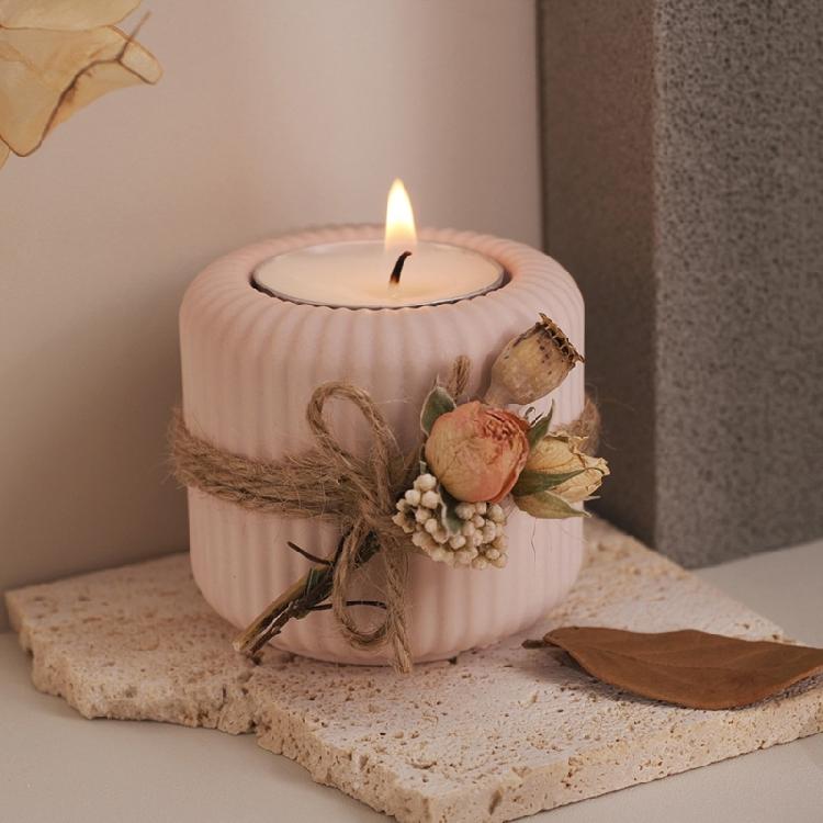 Silikon-Teelichthalter-Formen Zylinder Silikon-Kerzenständer-Form für Kerzentasse Teelichthalter Kerzenständer Dekoration