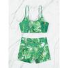 Two Pieces Marble Print Swimwear 2026 Women High Waist Swimsuit Summer Beach Wear Female Bathers Bathing Swimming Sport Suit