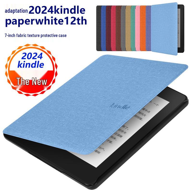 12 Colori Disponibili: Custodia Protettiva con Finitura Legno per Kindle Paperwhite 2024 12ª Generazione (7 pollici)