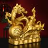 Brass Dragon Horse Spirit Chinese Dragon Ornament Copper Horse Crafted Home Decor for Living Room Gift