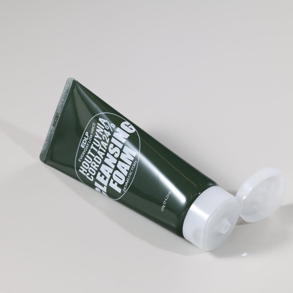 DERMA FACTORY EDLP Houttuynia Cordata 24% Cleansing Foam - 120g