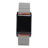 Magnetic Silicone Watch Band Replacement for WHOOP 4.0 Watch Fitness Tracking Band Soft Skin Friendly Gray Orange