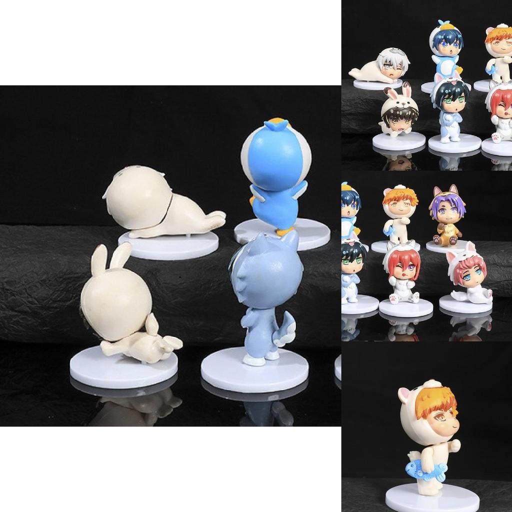 8 Pieces Pvc Anime Figure Set Featuring Unique Characters From Popular Series Perfect For Collectors