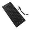 78 Keys Ultra Thin Mini USB Wired Keyboard for Desktop Computer Laptop PC (Black)
