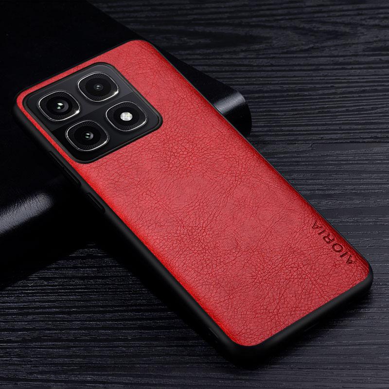 Luxury Leather Case For Xiaomi 14T Premium Business Style Retro Litchi Pattern Back Cover for Xiaomi 14T Pro Case