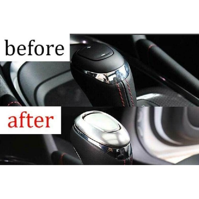 Gear Shift Knob Head Cover Trim Fit For Chevrolet Cruze 2016-2019 Silver Steel