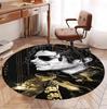 Covor rotund cu model Michael Jackson, Covoraș de interior/exterior, pentru picnic, sală de jocuri, dormitor, birou, sufragerie, Covor pentru decorarea casei, Cadou de ziua de naștere