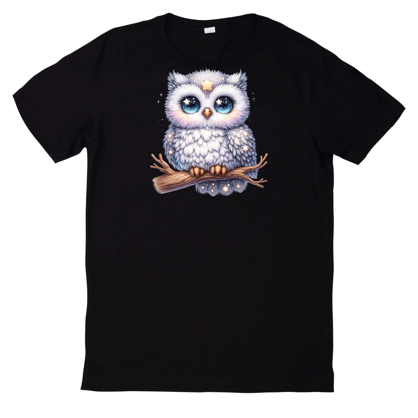 T-Shirt Niedliche Glitzernde süße Eule L