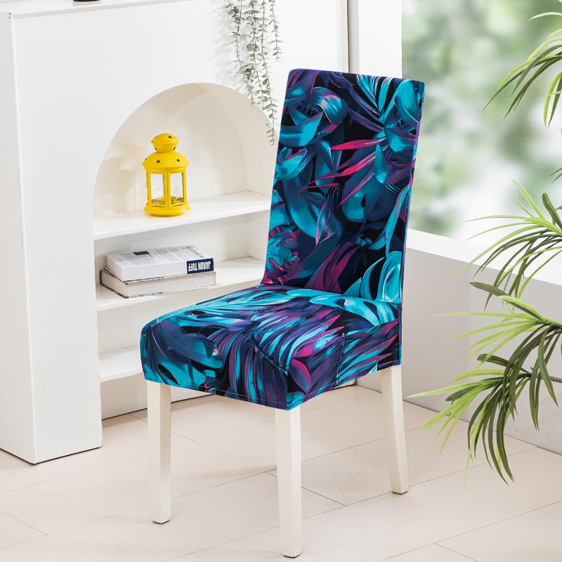 new colors chair covers floral modern slipcover for dinning room wedding Stretch Elastic furniture protector 1 piece