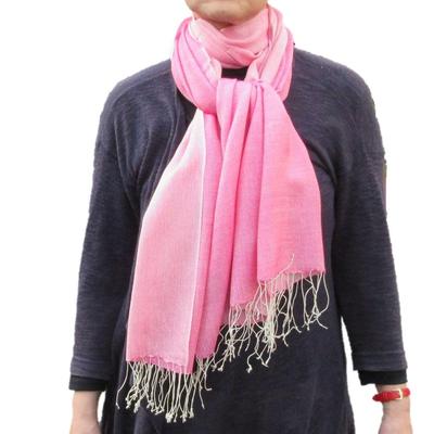 Silk and Wool Reversible Large Stole for Spring and Suitable for Formal Including Kimono and Other Traditional Japanese Perfect for and Other Special