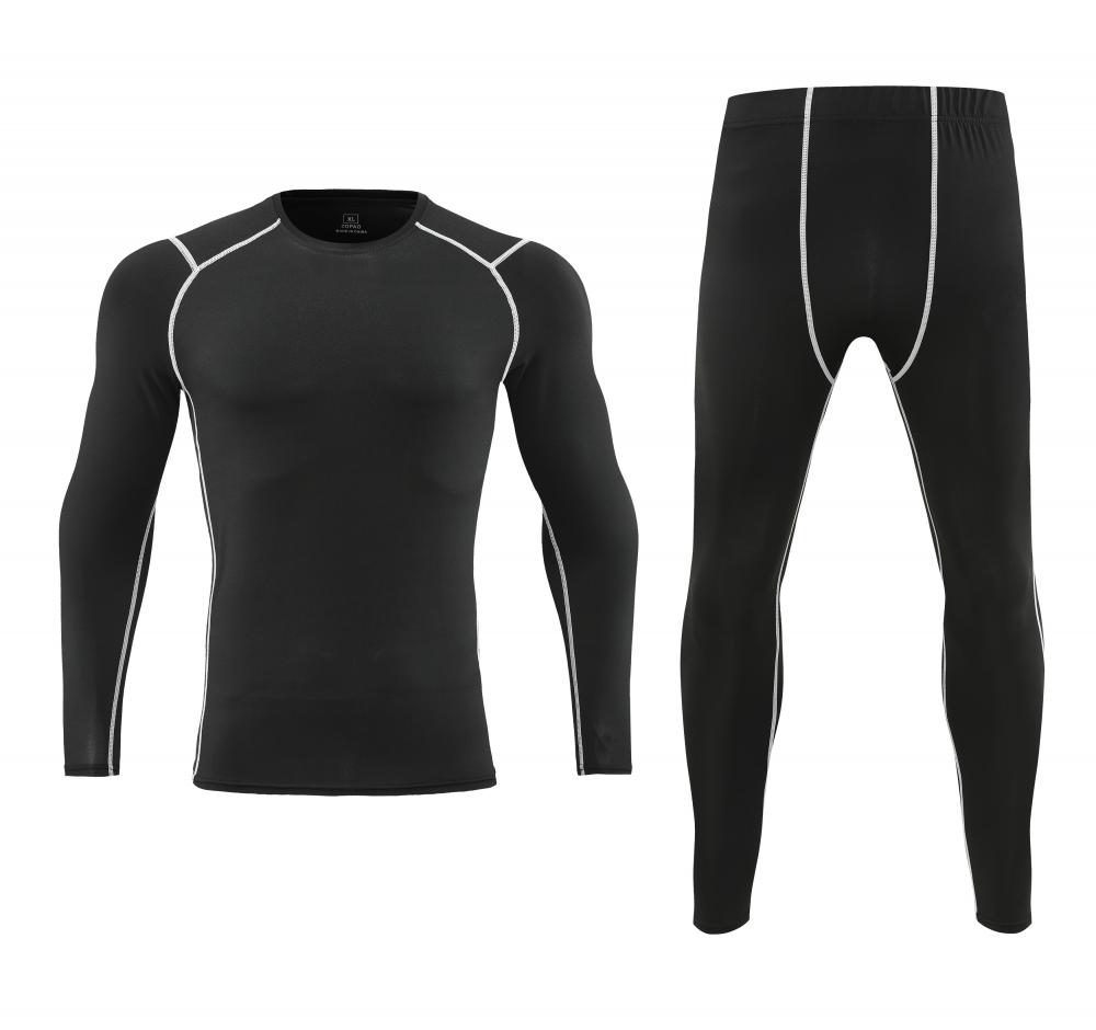 Herren Bodybuilding Sportbekleidung Kleidung Fitnessanzug Trainingshose Fitnessstudio Muskel Elastische Kompressionsstrumpfhose Skinny Laufanzug S
