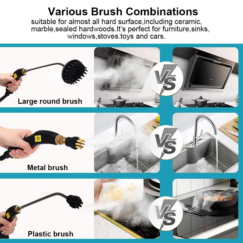 2500W High Temperature High Pressure Steam Cleaner Handheld Household Kitchen Oil Stain Removal Steam Cleaning Machine