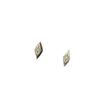 925 Sterling Silver Geometric Zircon Stud Earrings, Gold Plated Minimalist Diamond-Shaped Ear Piercing Jewelry for Women