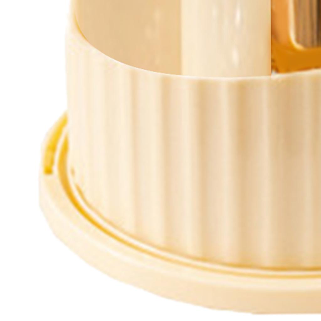 Rotatable Makeup Brush Holder Large Capacity Rotate Dustproof Cosmetic Brush Organizer