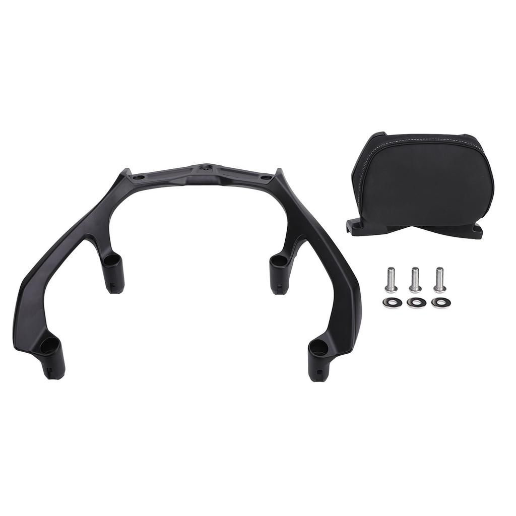 Motorcycle Passenger Low Backrest Bar with Back Rest Pad Docking Hardware Kits Detachable Rear Back