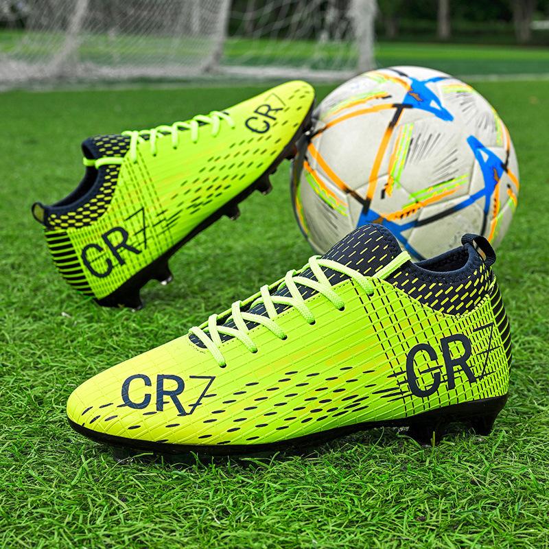 2025 New C Luo Low-top Student Football Shoes Long Nails AG Broken Nails TF Youth Professional Training Competition Shoes