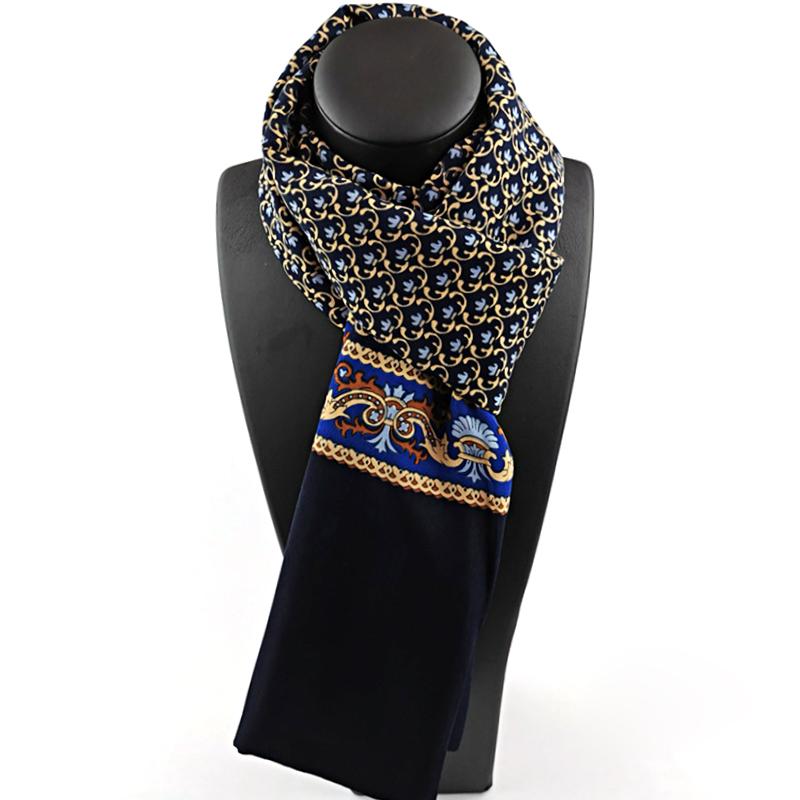 

Весняно-зимовий шовковий шарф чоловічий розкішний модний шарф з принтом у клітинку шарф на шию шаль обгортка вінтажний теплий шийний платок аксесуари