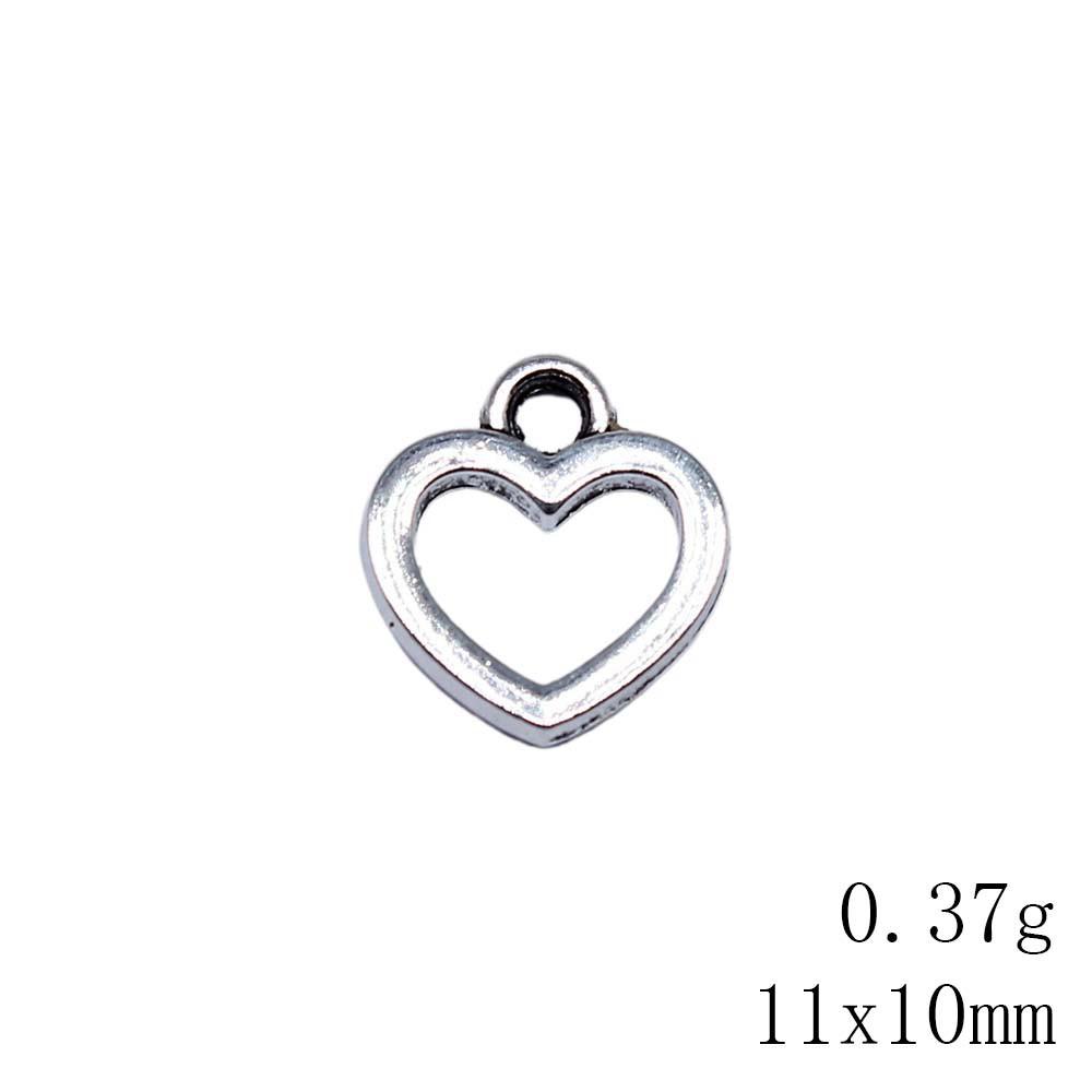 Back To School Charm Bracelet Hollow Peach Heart Charms Pendant Ornaments For Home Male Pendant