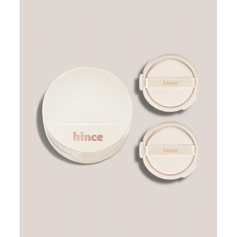 Hince Second Skin Glow Cushion Set  1 Item+2 Refills No. 23 sand