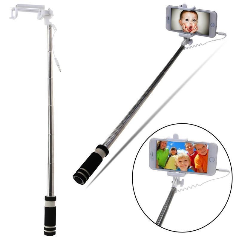 

Black Mini удлиняемым ручной монопод затвора Selfie Stick для iOS Android