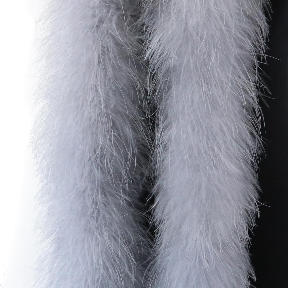 2M Fluffy Marabou Feather Boa For Crafts Wedding Party Costume Stage Decoration Fuzzy Feathers Boas Trim Stripe Diy Plume 50Gram