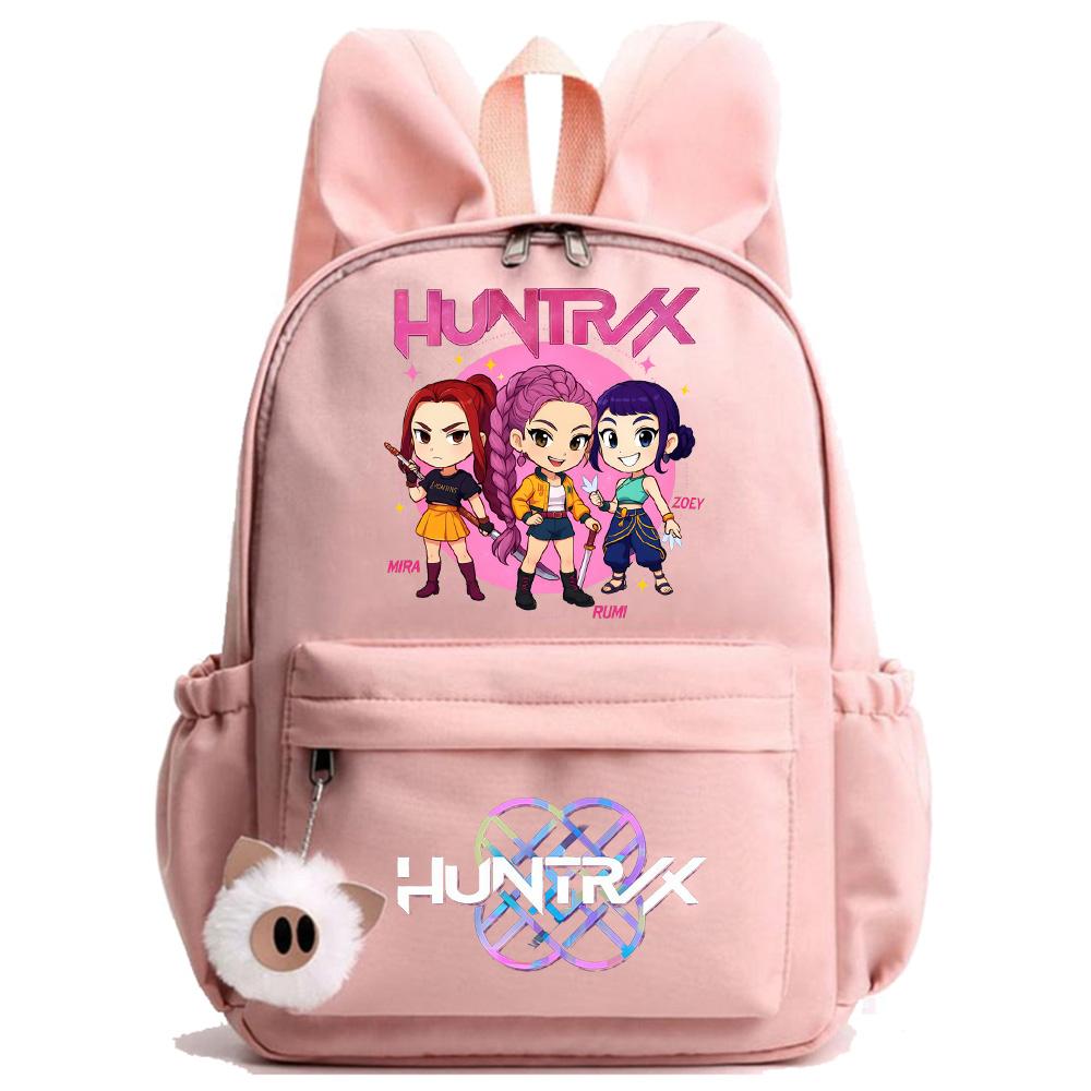 Anime K-Pop Printed Waterproof Backpack Student Teenager Bookbag for Boy Girl Bookbag Schoolbag Women Large Capacity Travel Bag Kid Gift Mochila