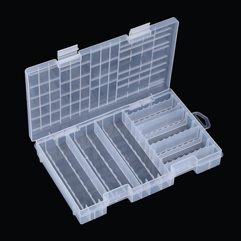 Cutie de depozitare a bateriei din plastic de super volum pentru suport pentru baterii Aaa Aa de 100 buc