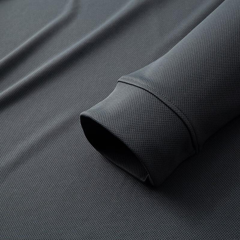 DIBINZE Men's Plus Size Spring/Autumn Long Sleeve Casual Polo Shirt