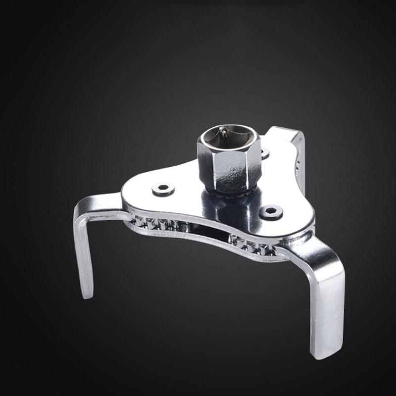 3 Jaw Oil Filter Wrench Adjustable Steel Heavy Duty Fuel Housing Removal Tool for Car