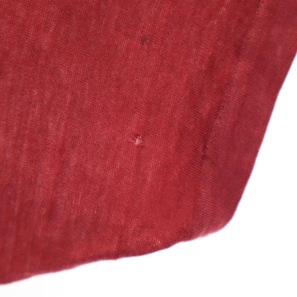VINTAGE 70s 80s MACAR Short sleeve Single stitch T-shirt wine-red Men's Used