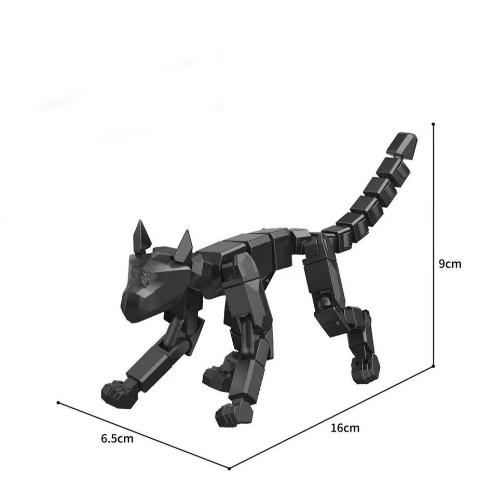 Multi-Jointed Movable Shapeshift Robot 3D Printed Mannequin Character and Dog Figures Toys Parent-children Game for Kids Gifts