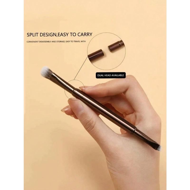 6pcs Portable Makeup Brush Set, Detachable Brush Heads, Mini Travel Makeup Brushes Nose Contour Brush, Concealer Brush, Eyeshadow Brush