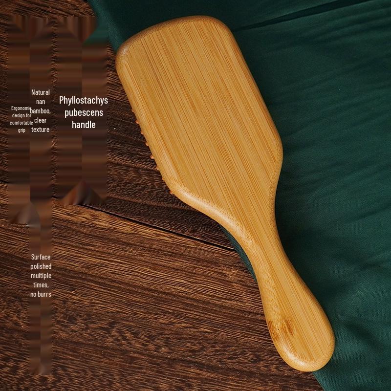 Portable Nanzhu Air Cushion Massage Comb - Detangling, Anti-static, Hair Care Comb for Straight Hair.