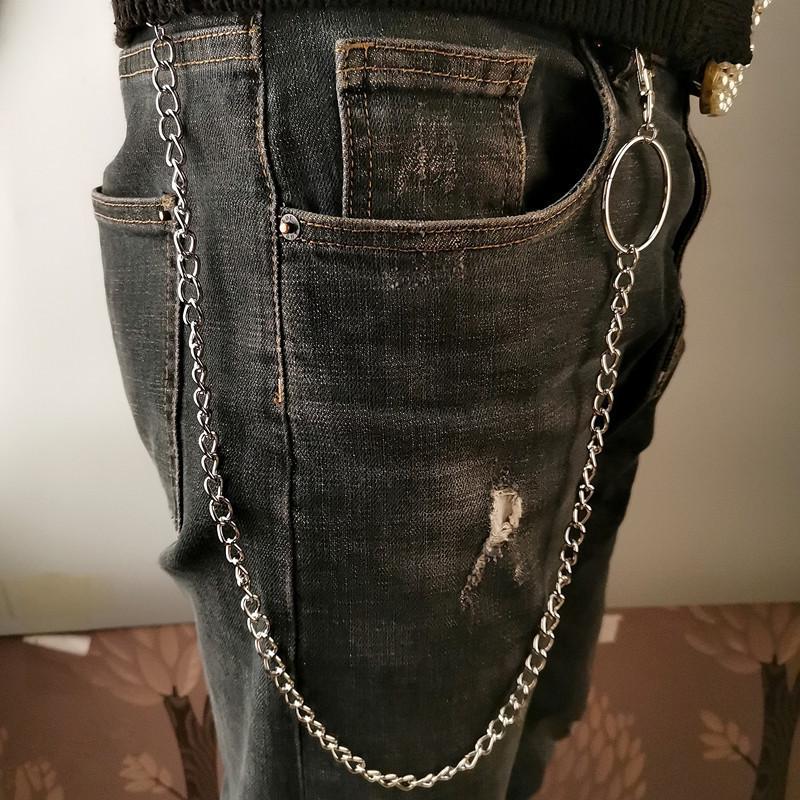 European & American Hip Hop Punk Multi-layer Metal Waist Chain